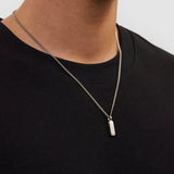 Minimal Bar Necklace - Silver