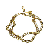 Apex Duo Chain Bracelet - Gold 10mm