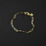 Clip Chain Bracelet - Gold 4mm