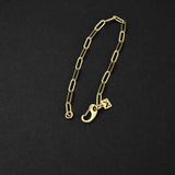 Clip Chain Bracelet - Gold 4mm
