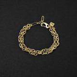 Apex Duo Chain Bracelet - Gold 10mm