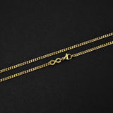 Cuban Accent Chain x Infinity - Gold 3mm