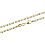 Cuban Accent Chain x Infinity - Gold 3mm
