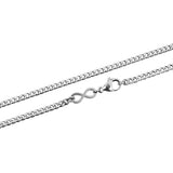 Cuban Accent Chain x Infinity - Silver 3mm