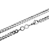 Cuban Accent Chain x Infinity - Silver 5mm