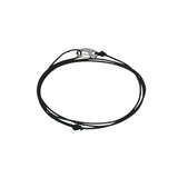 Cord Bracelet - Silver x Black