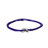 Cord Bracelet - Silver x Acid Purple