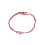 Cord Bracelet - Gold x Pink