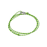 Cord Bracelet - Silver x Gecko