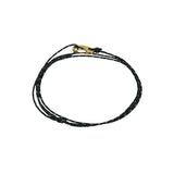 Cord Bracelet - Gold x Reflective Black