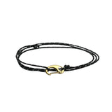Cord Bracelet - Gold x Reflective Black