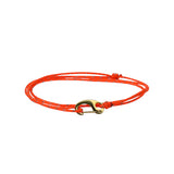 Cord Bracelet - Gold x Reflective Orange