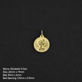 Elizabeth Coin Amulet - Gold