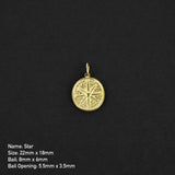 North Star Coin Amulet - Gold