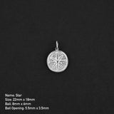 North Star Coin Amulet - Silver