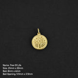 Tree Of Life Coin Amulet - Gold