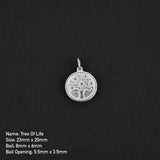 Tree Of Life Coin Amulet - Silver