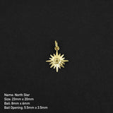 North Star Amulet - Gold