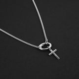 Cross Keeper Amulet - Silver