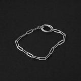 Keeper Clip Bracelet - Silver 4mm