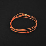 Cord Bracelet - Gold x Reflective Orange