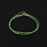 Cord Bracelet - Silver x Gecko