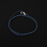 Cord Bracelet - Silver x Navy