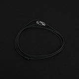 Cord Bracelet - Silver x Black
