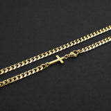 Cuban Accent Chain x Prime Cross - Gold 5mm
