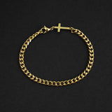 Cuban Accent Bracelet x Prime Cross - Gold 5mm
