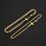 Cuban Accent Bracelet x Prime Cross - Gold 3mm