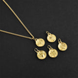 Star Zodiac Amulet - Gold