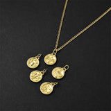 Star Zodiac Amulet - Gold