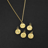 Star Zodiac Amulet - Gold