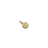Minimal Cross Coin Amulet - Gold