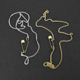 Cross Pin Cuban Chain - Silver x Gold 3mm