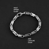 Lockline Vault Bracelet - Silver 6mm