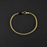 Franco Clip Bracelet - Gold x Onyx 3mm