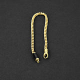 Franco Clip Bracelet - Gold x Onyx 3mm