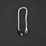 Franco Clip Bracelet - Silver x Onyx 3mm