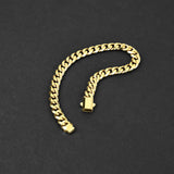 Cuban Fusion Bracelet - Gold 7mm