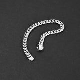 Cuban Fusion Bracelet - Silver 7mm