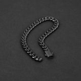Cuban Fusion Bracelet - Matte Black 7mm