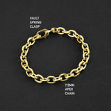 Apex Vault Bracelet - Gold 7.5mm