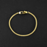 Franco Shield Bracelet - Gold x Onyx 3mm