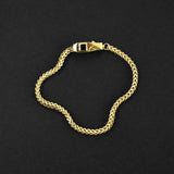 Franco Shield Bracelet - Gold x Onyx 3mm