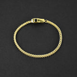 Franco Shield Bracelet - Gold x Onyx 3mm