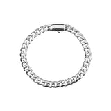 Cuban Fusion Bracelet - Silver 7mm