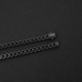 Cuban Fusion Bracelet - Matte Black 7mm