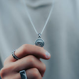 Medusa Amulet Necklace - Silver